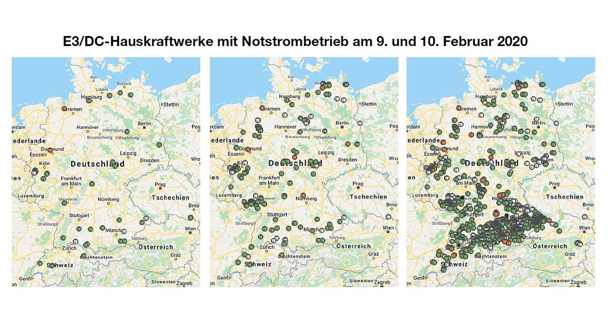 E3/DC-Kunden trotzen dem Sturmtief „Sabine“